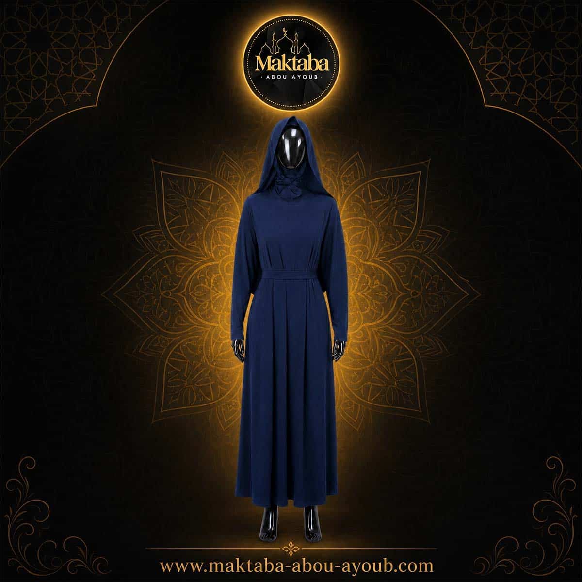 Burkini femme - 4 pièces (Taille unique) - Bleu