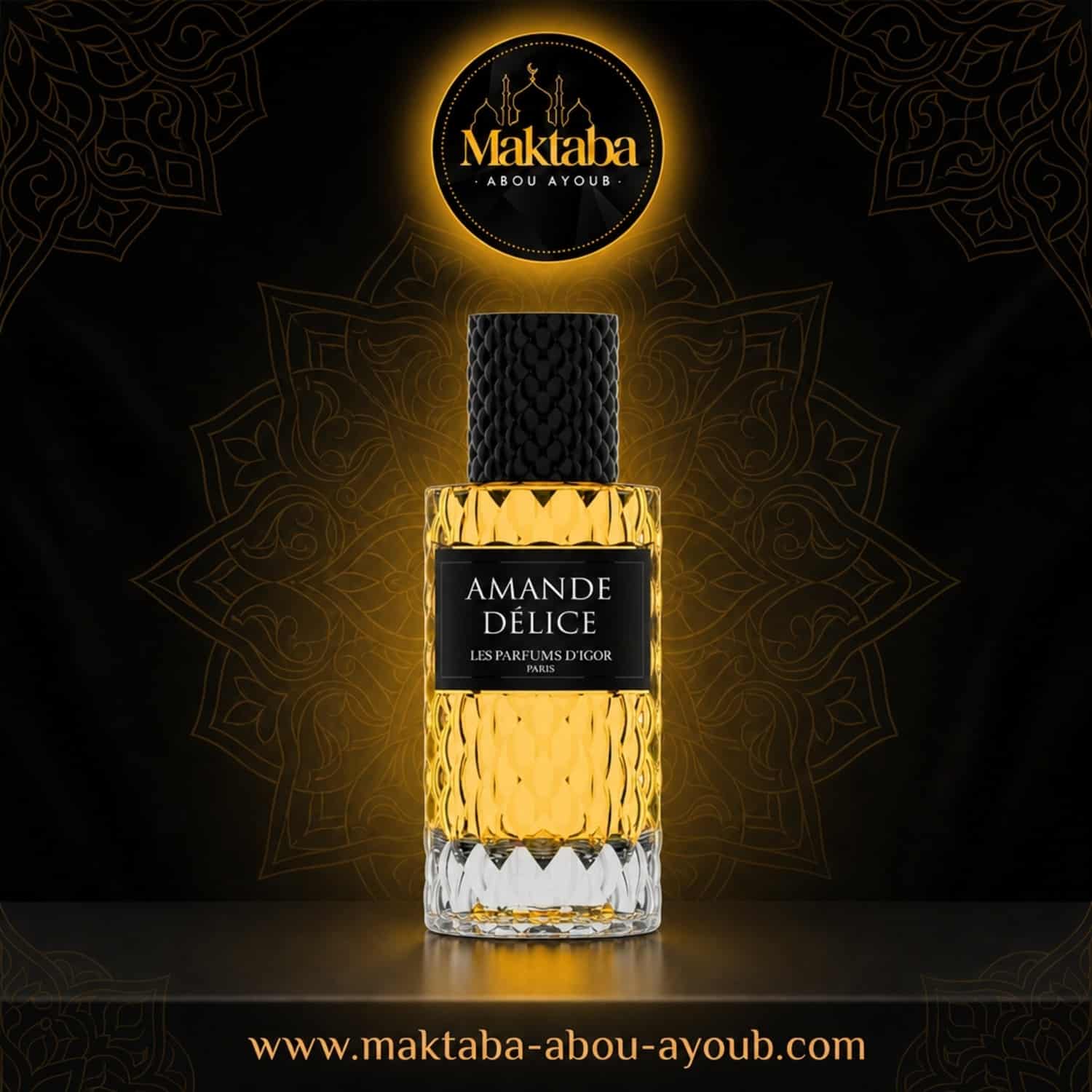 Flacon Amande Délice Les Parfums d'Igor - eau de parfum mixte gourmande 50 ml - Maktaba Abou Ayoub