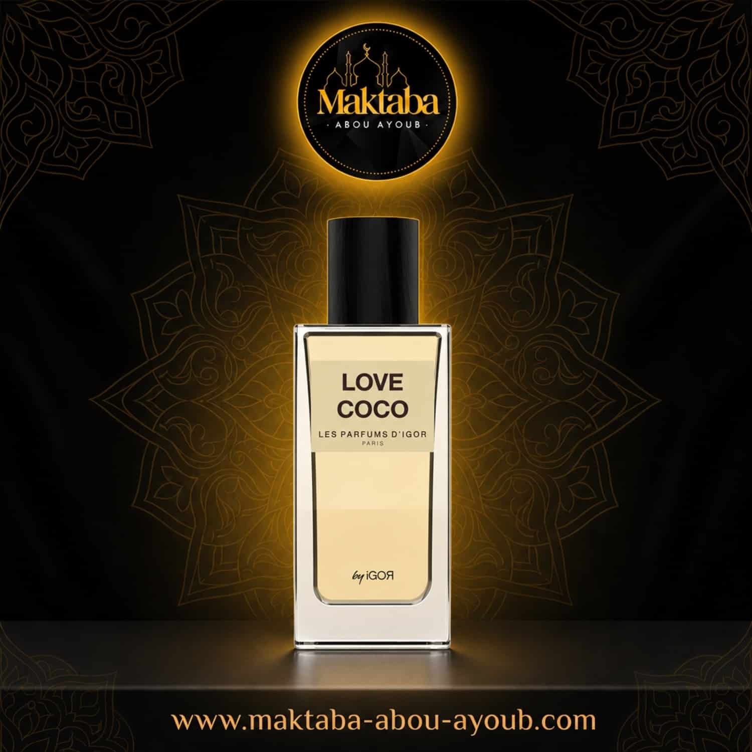 Flacon Love Coco Les Parfums d'Igor - eau de parfum mixte coco et vanille 50 ml - Maktaba Abou Ayoub