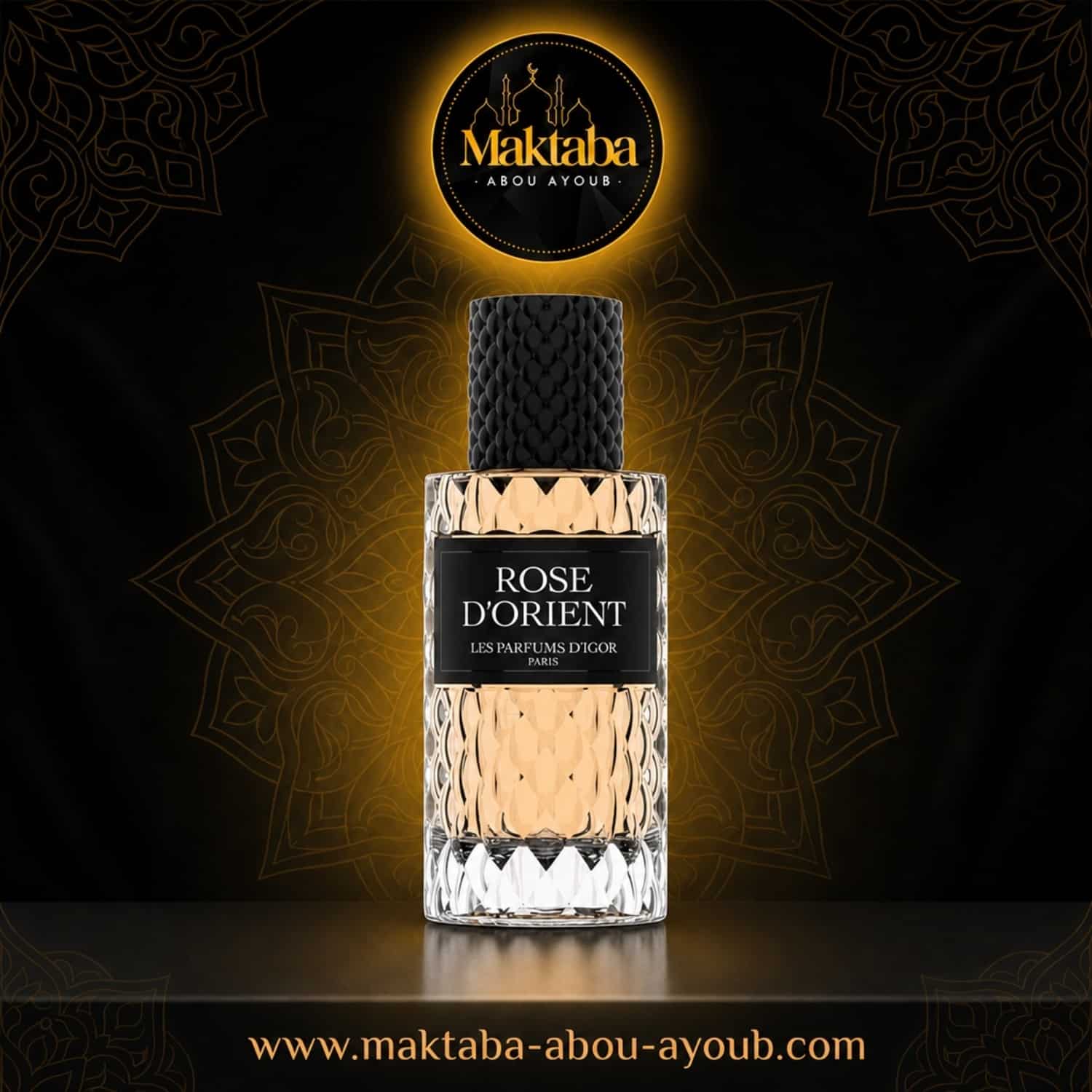 Flacon Rose d'Orient Les Parfums d'Igor, eau de parfum mixte 50 ml, Maktaba Abou Ayoub
